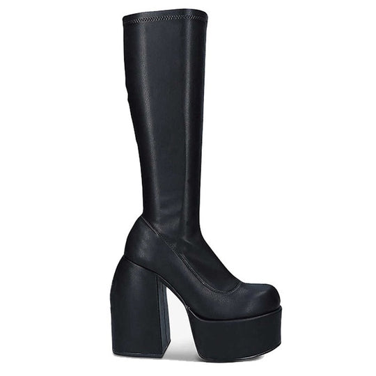 Heidi | Kniestiefel mit hohem Absatz: Damenmode 2024